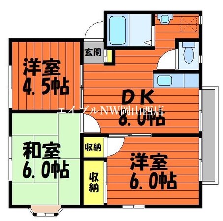 サンライフ加茂の物件間取画像